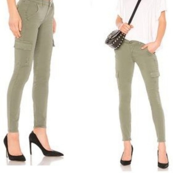 FRAME DENIM LE CARGO PANTS SERVICE ARMY OLIVE GREEN UTILITY - Picture 12 of 13